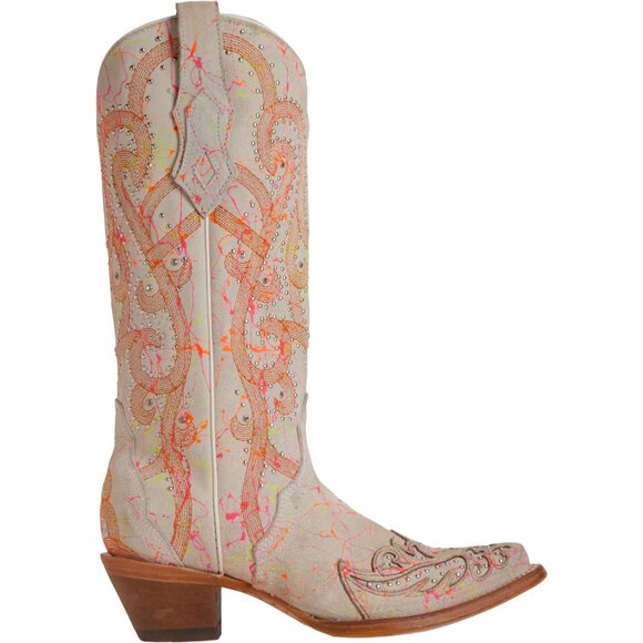 **CORRAL Overlay and Embroidery Western Boots with Studs and Crystals** - Picture 5 of 8
